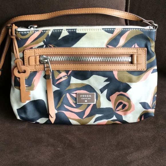 Fossil Handbags - Fossil Canvas Floral Crossbody Bag